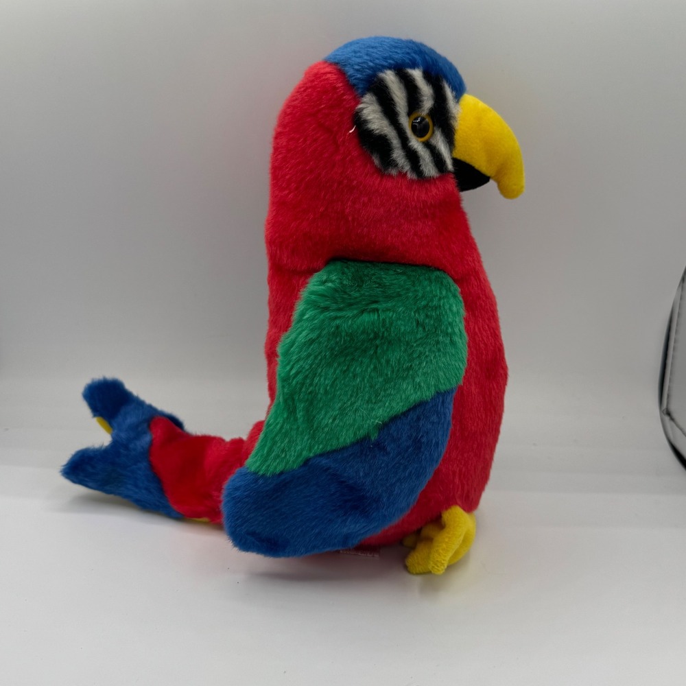 Ty Beanie Buddy Jabber the Parrot 1999 Red Blue Green Macaw Plush 10 Inch